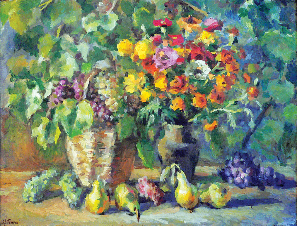 «Квіти й виноград». П.о., 80х100, 2011 р.