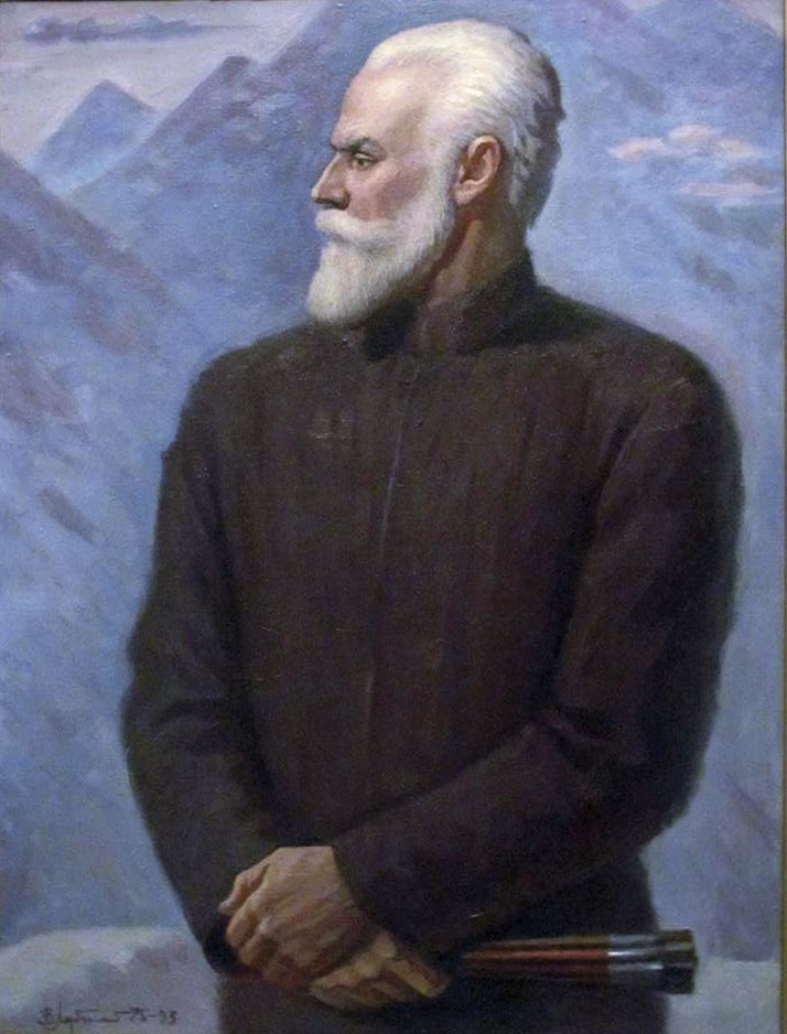 Портрет Святослава Рериха. Холст, масло, 80x60, 1993 г.
