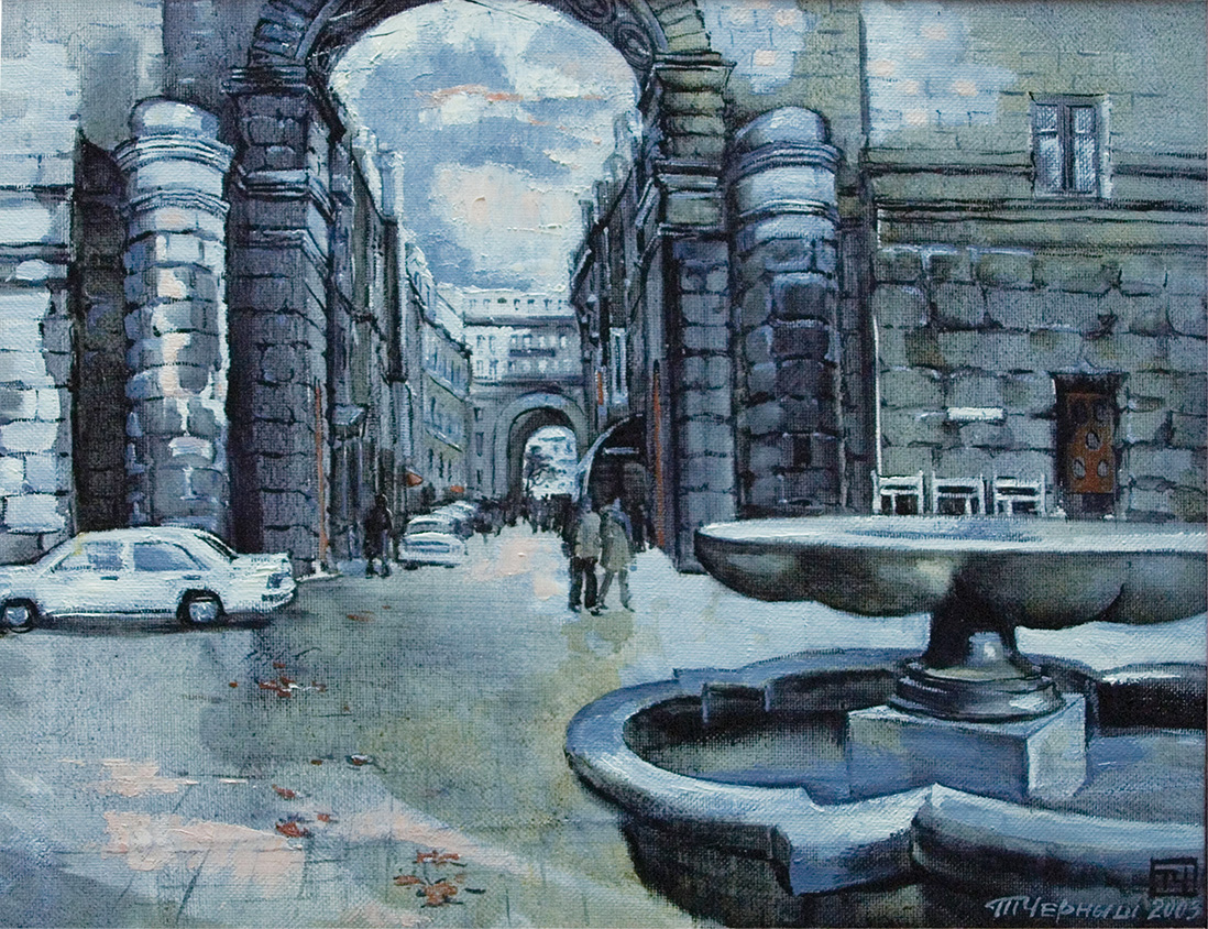 «Проходячи крізь арку» Полотно, олія, 40х50, 2003 р.